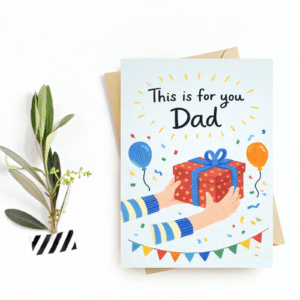 Father's Day Card - "This is for you dad" Postcard