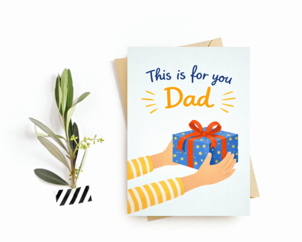 Father's Day Card - "This is for you dad" Postcard