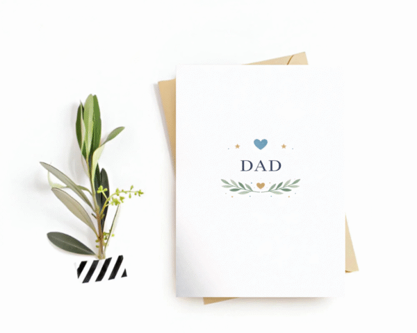 Father's Day Card - "DAD" Postcard