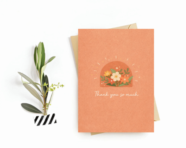 Thank You Card - "Thank You so much" Postcard