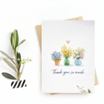 Thank You Card - "Thank You so much" Postcard