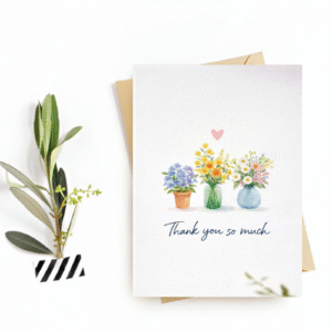 Thank You Card - "Thank You so much" Postcard