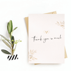 Thank You Card - "Thank You so much" Postcard